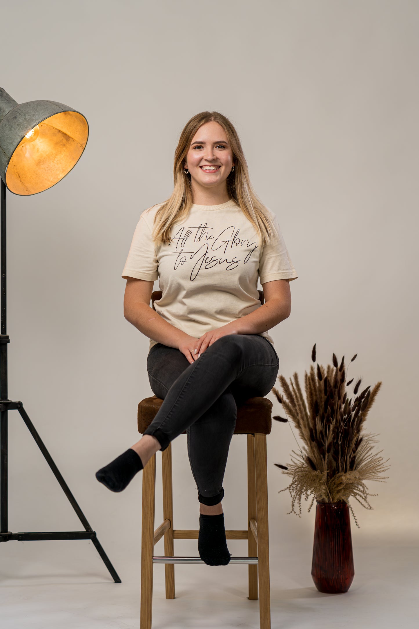 All the Glory to Jesus • Ladies Oversize T-Shirt