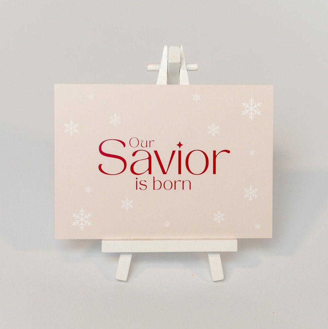 Our Savior Is Born • Weihnachtskarte