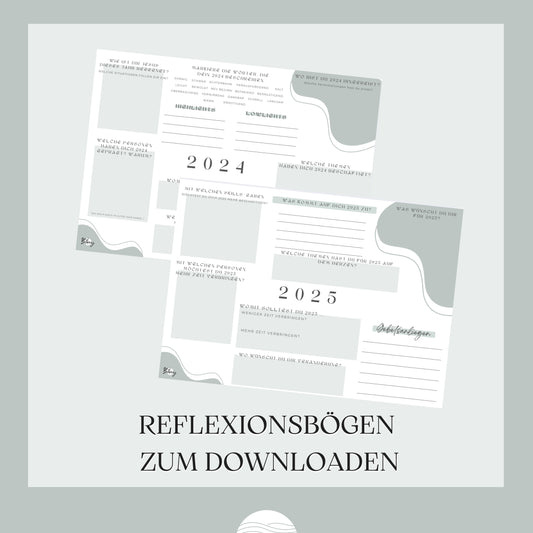 Dein Jahr 2024/25 - Reflexionsbogen