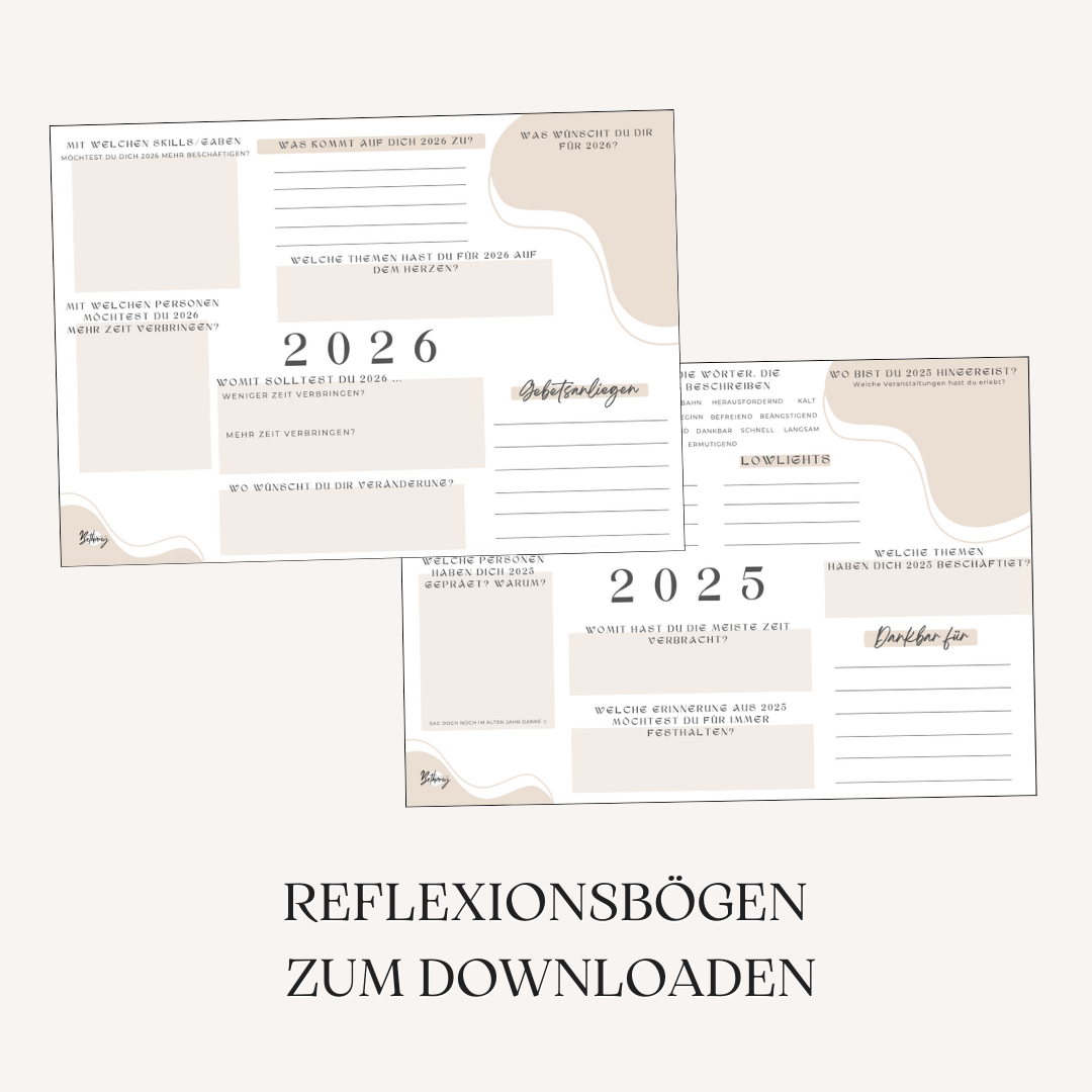 Dein Jahr 2025/26 - Reflexionsbogen