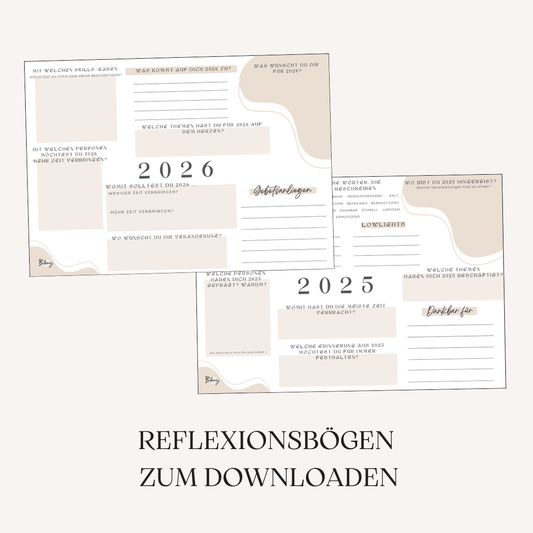 Dein Jahr 2025/26 - Reflexionsbogen