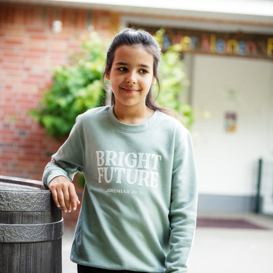 Bright Future • Kids Sweatshirt mit Samt Effekt
