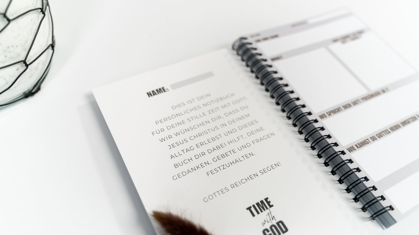 Time with God • Stille Zeit Notizbuch