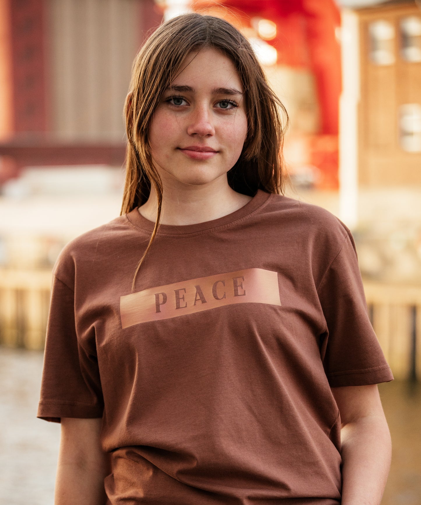 Peace • T-Shirt mit Holo Effekt